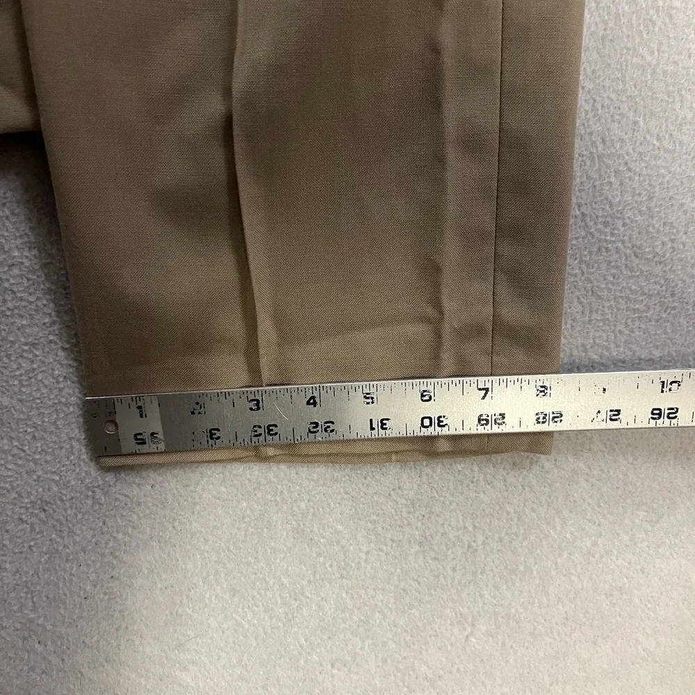 Flying Cross U.S. Navy Uniform Dress Pants Mens 34 Khaki Flat Front Made in USA